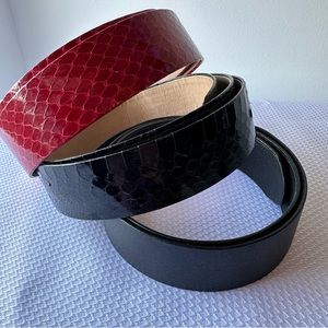 Authentic Christopher Ross Belts. Snake Leather.